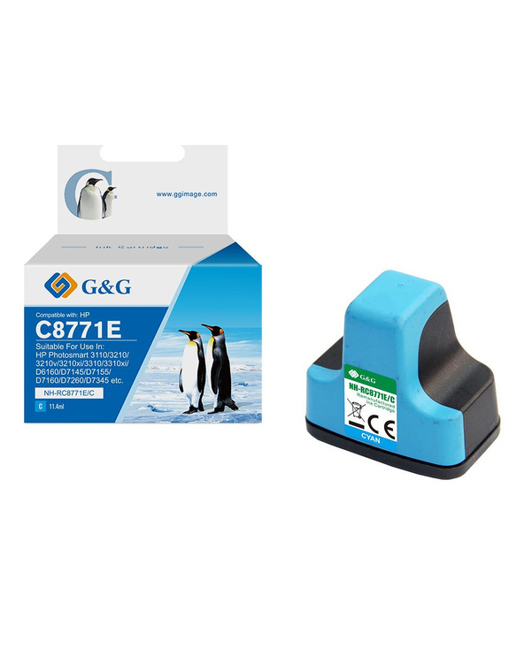 G&G 15122 inktcartridge 1 stuk(s) Compatibel Cyaan