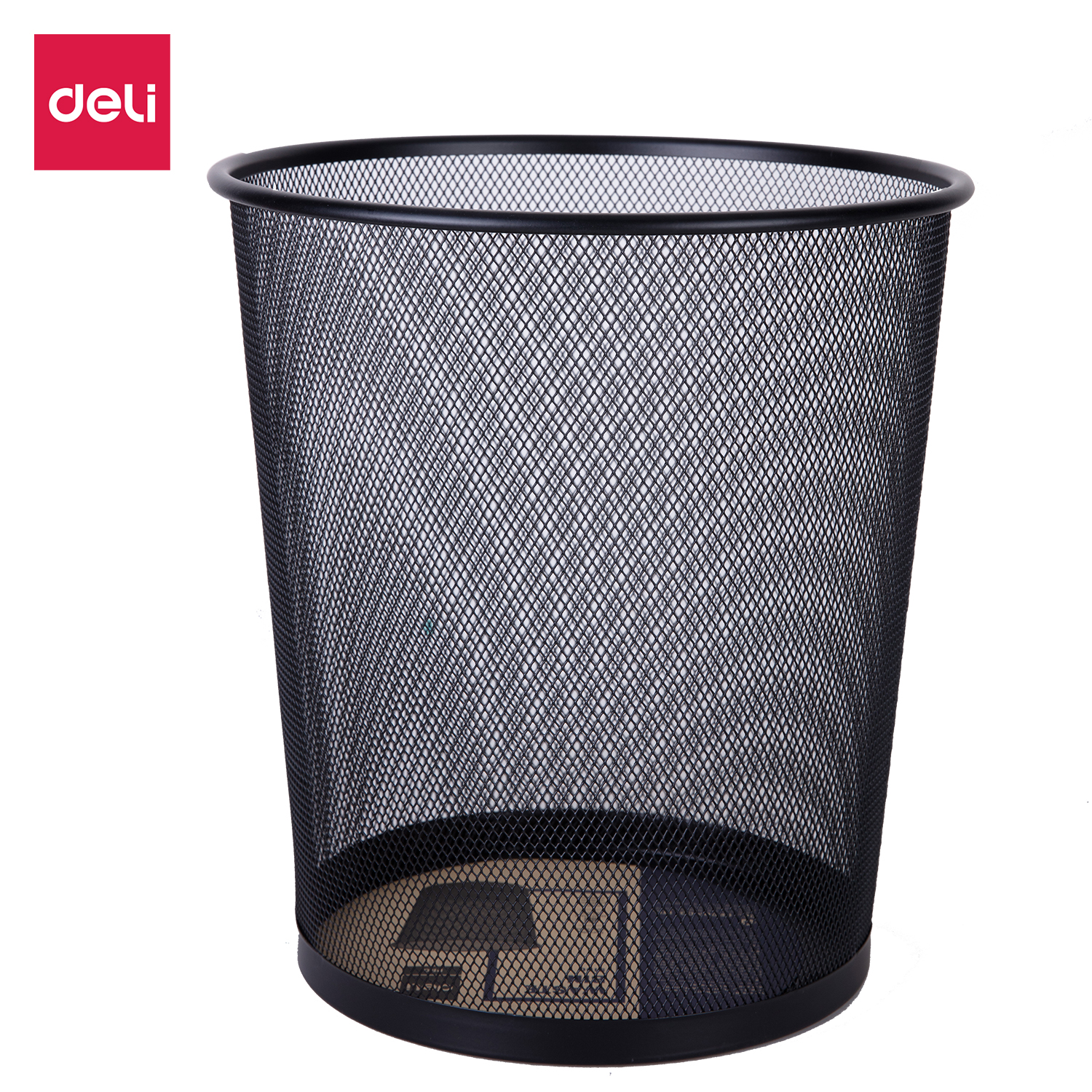 Deli E9190 vuilnisbak Rond Staal Zwart