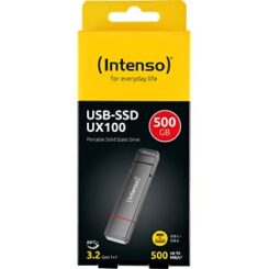Intenso 3850450 externe solide-state drive 500 GB USB Type-A / USB Type-C 3.2 Gen 1 (3.1 Gen 1) Antraciet