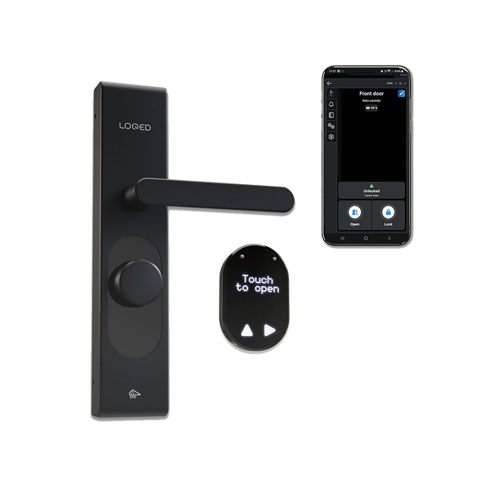 SHELLY LOQED Touch Black Smart Lock