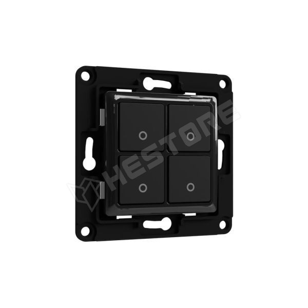 SHELLY Wall Switch 4 Black Switch