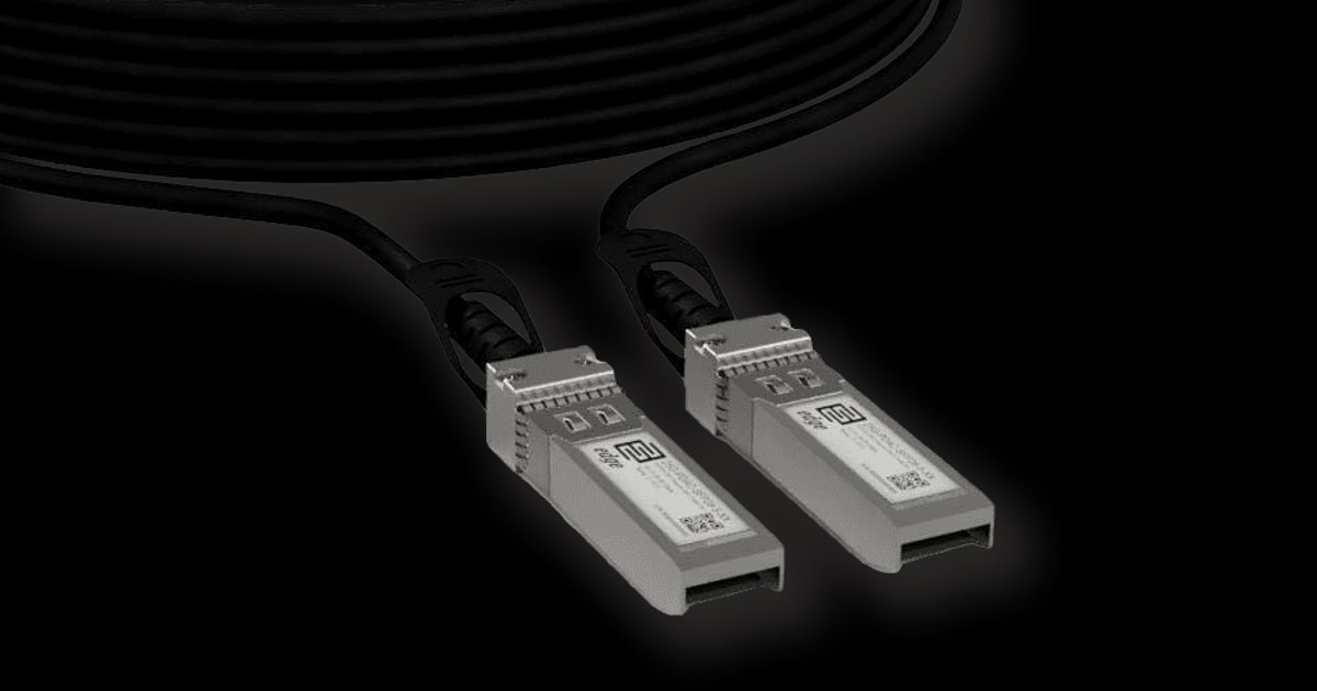 Ubiquiti UACC-DAC-SFP28-1M InfiniBand en Glasvezelkabel Zwart