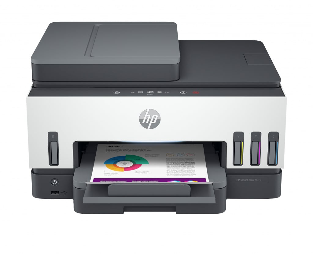 HP Smart Tank 7605 Draadloos All-in-One Kleur Printer, Dubbelzijdig printen