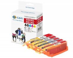 G&G 14790 inktcartridge 5 stuk(s) Compatibel Hoog (XL) rendement Zwart, Cyaan, Magenta, Geel