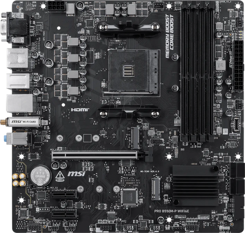 MSI B550M-P WiFi6E (B550,AM4,mATX,AMD)