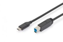 Digitus AK-300149-018-S USB-kabel USB 2.0 1,8 m USB C USB B Zwart