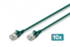 Digitus DK-1632-A-015S-G-10 netwerkkabel Groen 1,5 m Cat6a F/FTP (FFTP) Rond