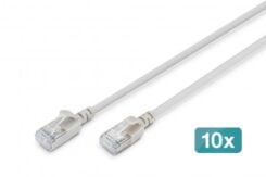 Digitus DK-1632-A-050S-10 netwerkkabel Grijs 5 m Cat6a F/FTP (FFTP) Rond