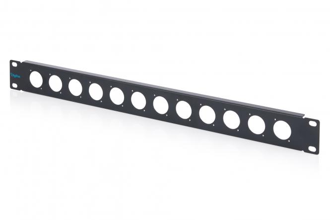Digitus 1U panel for D-type modules, 12-port