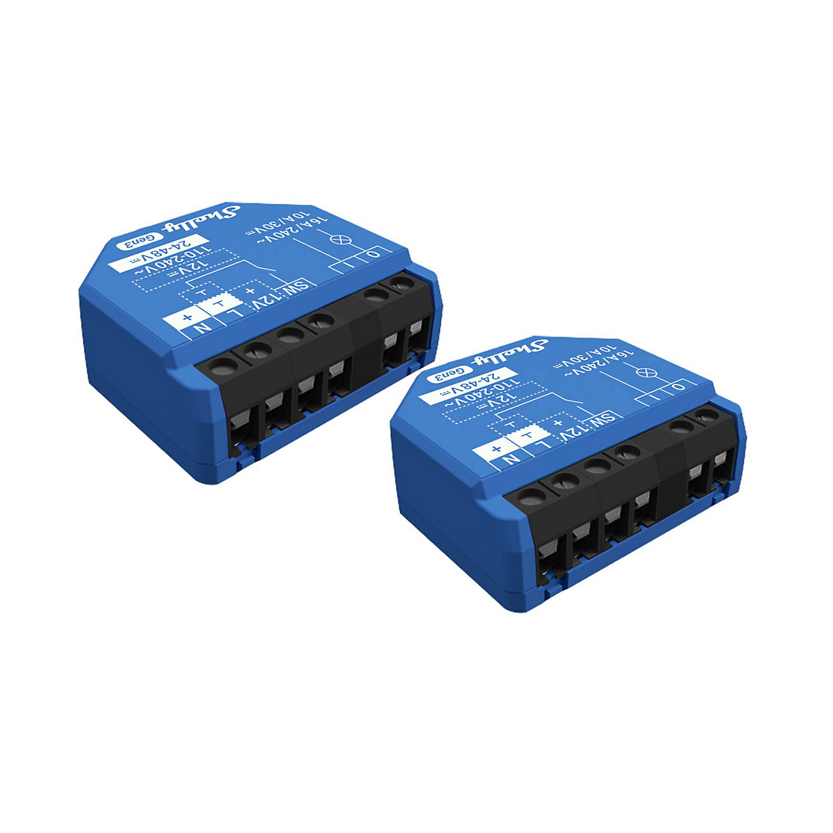 SHELLY 1 Gen3 2-pack Smart Relay