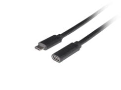 Lanberg CA-USBE-20CC-0015-BK USB-kabel USB 3.2 Gen 1 (3.1 Gen 1) 1,5 m USB C 5 Gbit/s 100 W Zwart