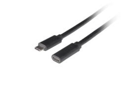 Lanberg CA-USBE-20CC-0005-BK USB-kabel USB 3.2 Gen 1 (3.1 Gen 1) 0,5 m USB C 5 Gbit/s 100 W Zwart