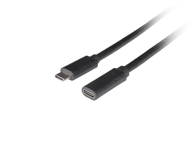 Lanberg CA-USBE-20CC-0005-BK USB-kabel USB 3.2 Gen 1 (3.1 Gen 1) 0,5 m USB C 5 Gbit/s 100 W Zwart