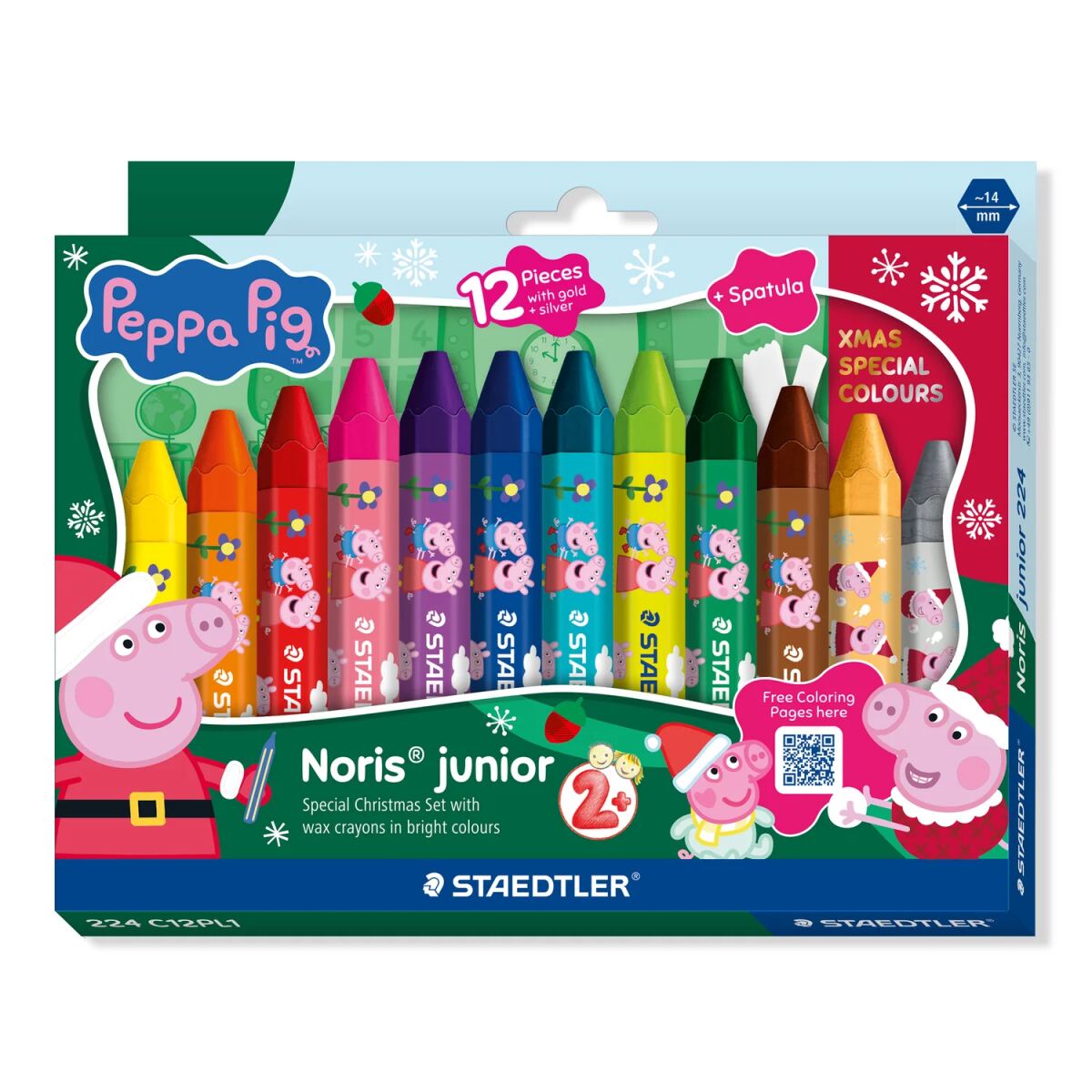 STAEDTLER Wachsmalkreide Peppa Promo 12 Stk.