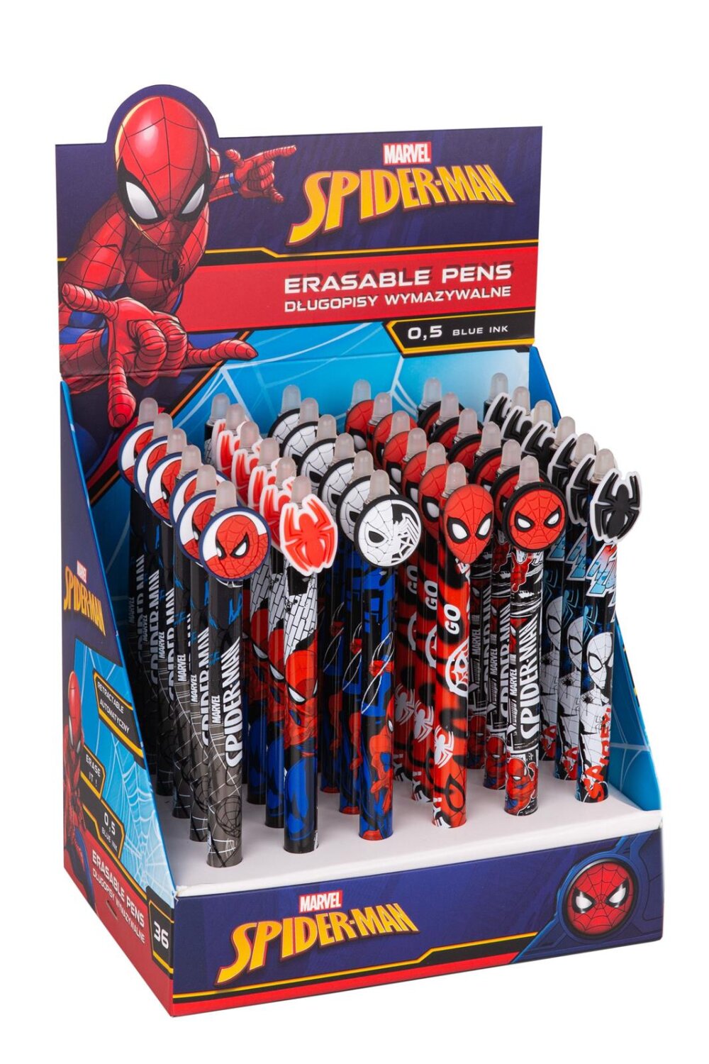 McNeill radierbare stiften Display 36 stuks SPIDER MAN