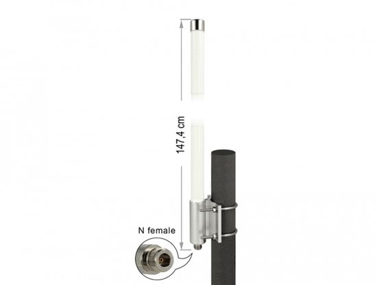 DeLOCK 12504 antenne Omnidirectionele antenne N-type 8 dBi
