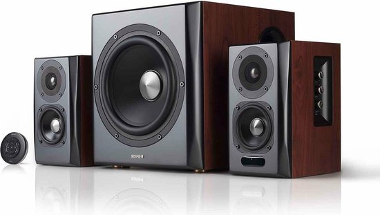 Edifier S350DB luidspreker set 150 W Universeel Zwart, Hout 2.1 kanalen 80 W Bluetooth