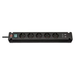 Brennenstuhl Bremounta power uitbreiding 3 m 5 AC-uitgang(en) Binnen Zwart