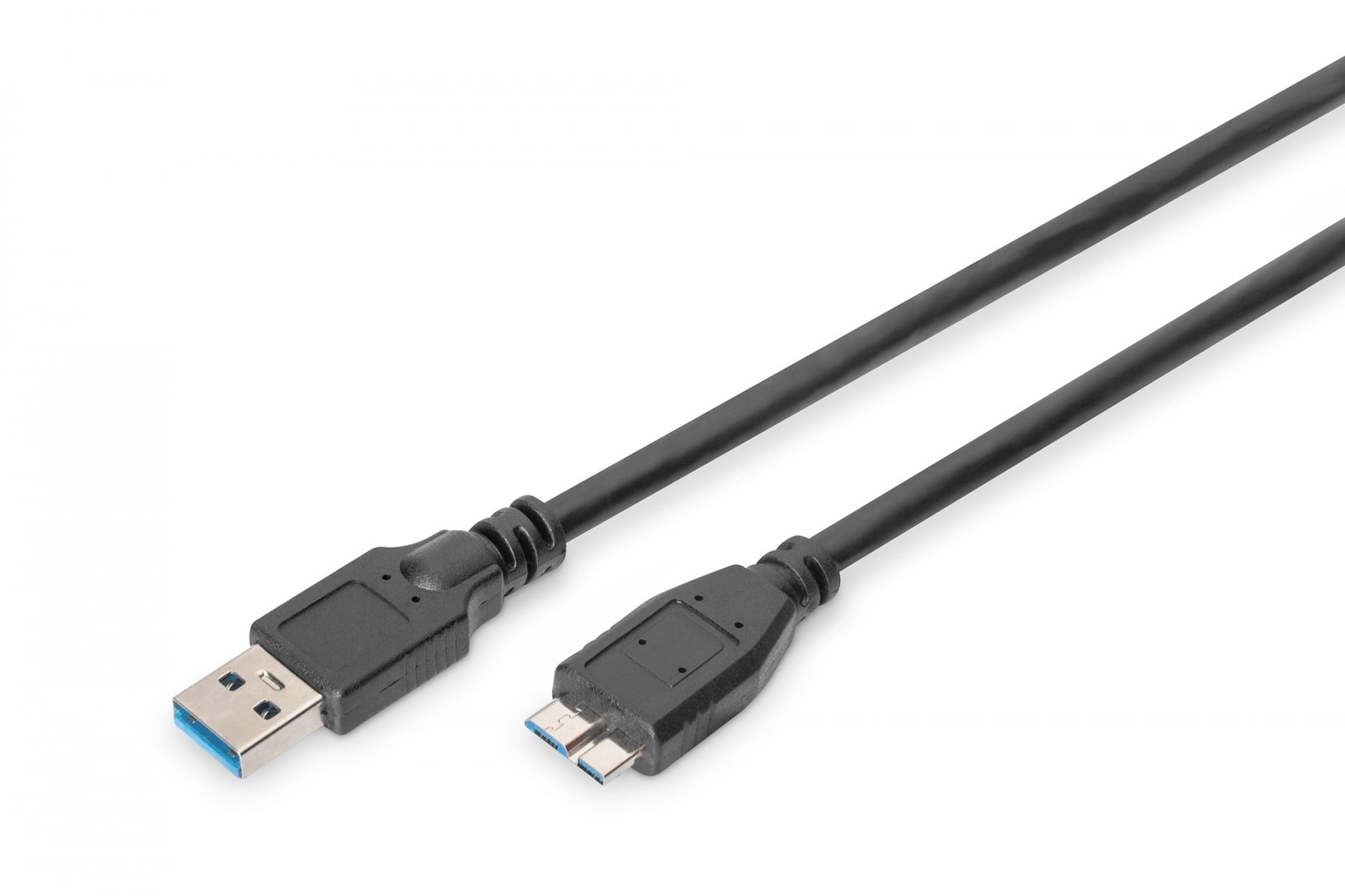 Digitus AK-300116-010-S USB-kabel USB 3.2 Gen 1 (3.1 Gen 1) 1 m USB A Micro-USB B Zwart