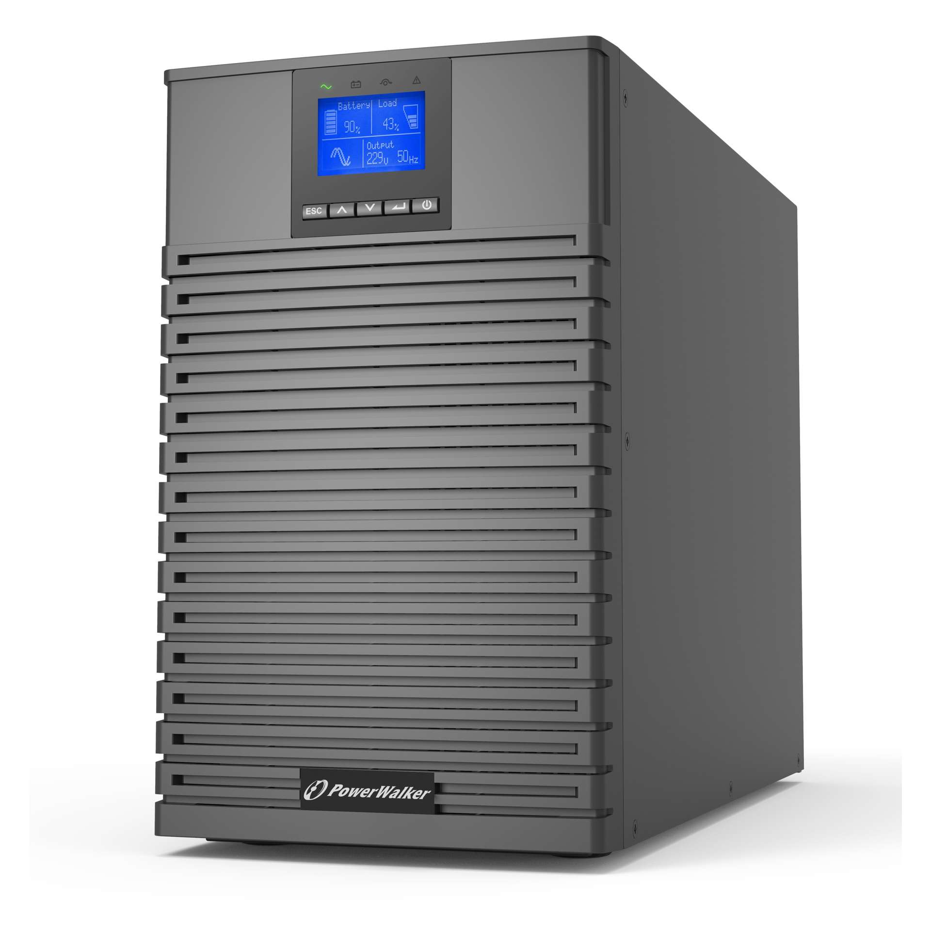 PowerWalker VFI 3000 ICT IoT UPS Dubbele conversie (online) 3 kVA 3000 W 9 AC-uitgang(en)