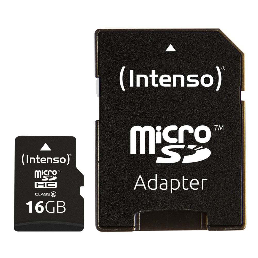 INTENSO MICROSD CARD / CLASS 10 / 16GB SDHC GEHEUGENKAART VOOR OPSLAGEN DATA-OVERDRACHT
