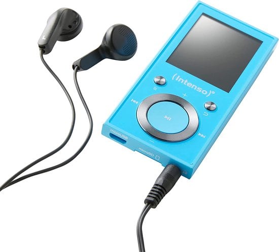 MP3 VIDEOPLAYER MET 16GB OPSLAG / 1I SCHERM / BLUETOOTH / KLEUR BLAUW