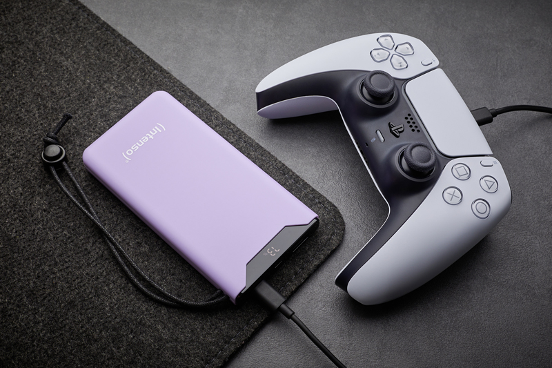 INTENSO POWER BANK F10000 PURPLE DRAAGBARE OPLADER