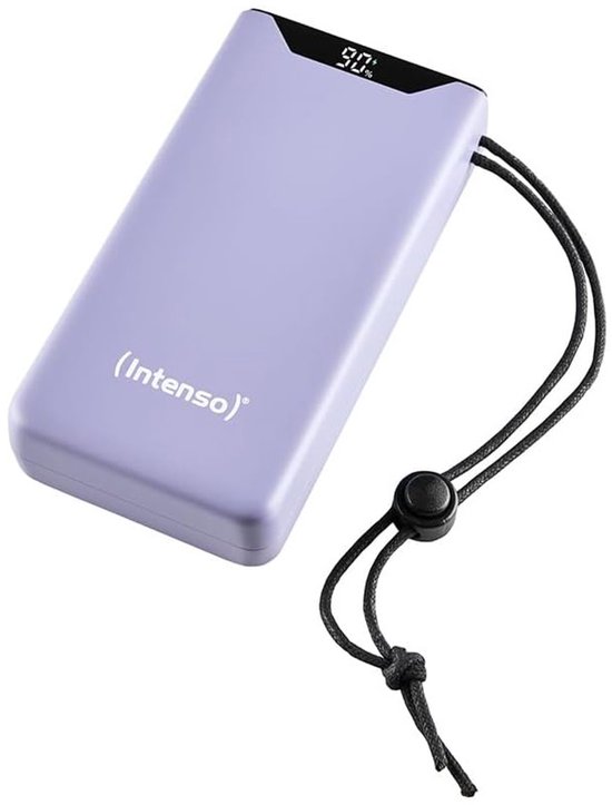 INTENSO POWER BANK F20000 IN DE KLEUR PAARS MET EEN CAPACITEIT VAN20000 MAH