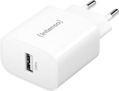 INTENSO POWER ADAPTER W5A IN DE KLEUR WIT GESCHIKT VOOR HET OPLADEN VANAPPARATEN