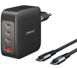 INTENSO ADAPTER +CABLE SET / MODEL W140A3C+C520C / KLEUR ZWART