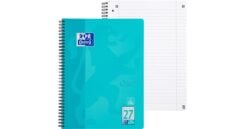 Oxford TOUCH schrijfblok & schrift A4+ 80 vel Aqua-kleur