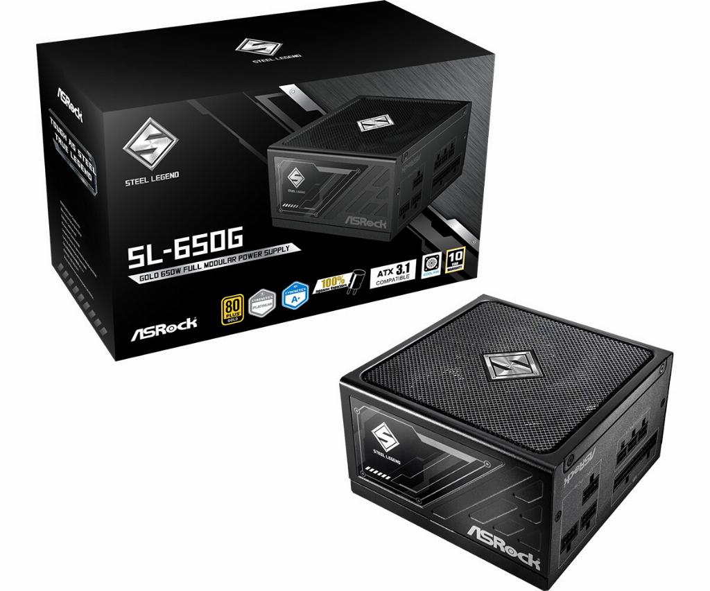 Asrock SL-650G Steel Legend power supply unit 650 W 20+4 pin ATX ATX Zwart