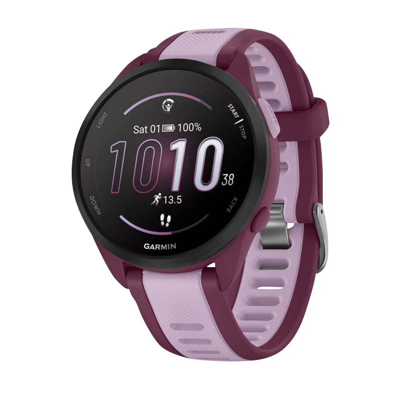 Garmin Forerunner 165 Music 3,05 cm (1.2) AMOLED 43 mm Digitaal 390 x 390 Pixels Touchscreen Paars GPS