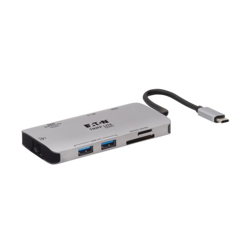 Tripp Lite U442-DOCK5D-GY laptop dock & poortreplicator Bedraad USB 3.2 Gen 1 (3.1 Gen 1) Type-C Grijs