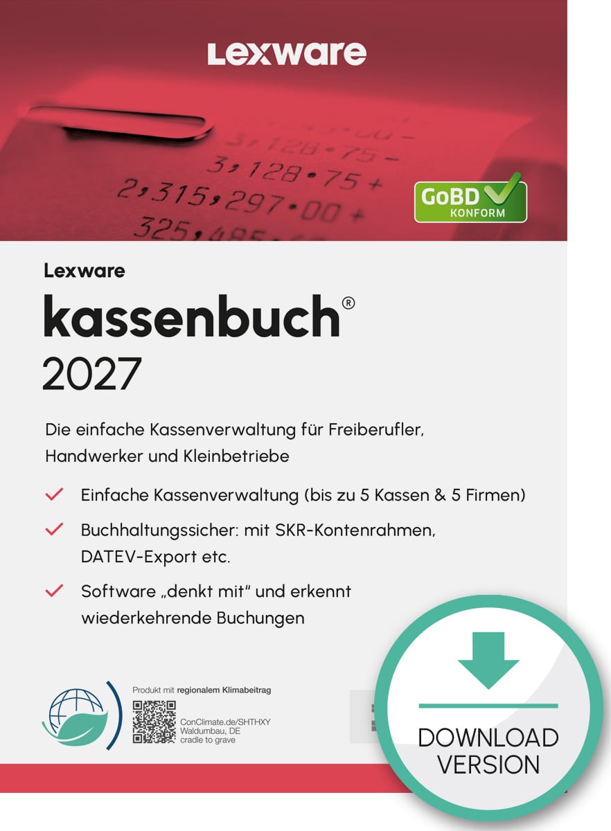 Lexware ESD kassenbuch Version 26.00 (2027) 365-Tage