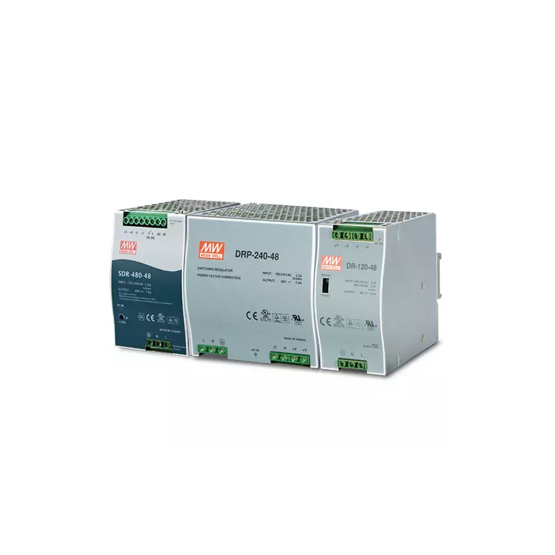 PLANET PWR-480-48 power supply unit 480 W Blauw, Grijs