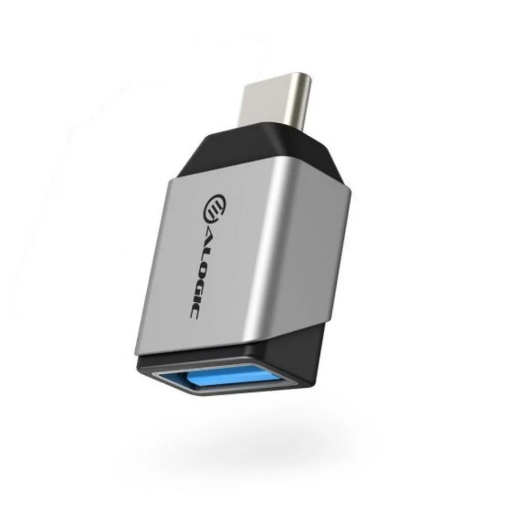 ALOGIC ULCAMN-SGR tussenstuk voor kabels USB C USB A Grijs