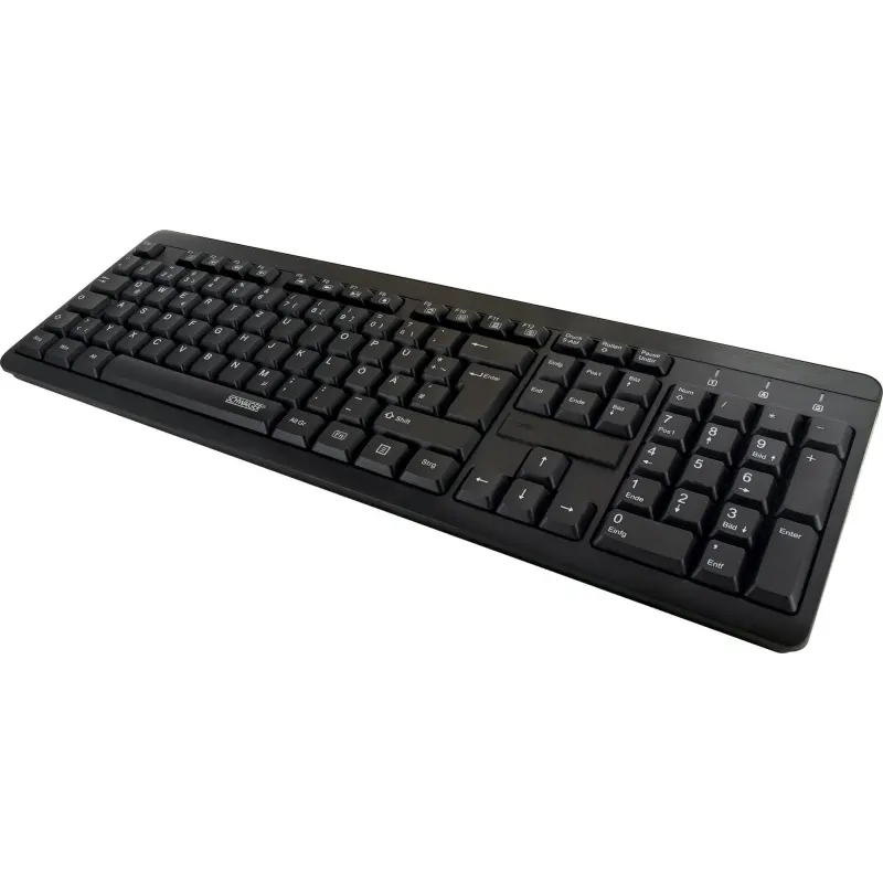 Schwaiger WKB1000 013 toetsenbord Universeel RF Draadloos QWERTZ Duits Zwart