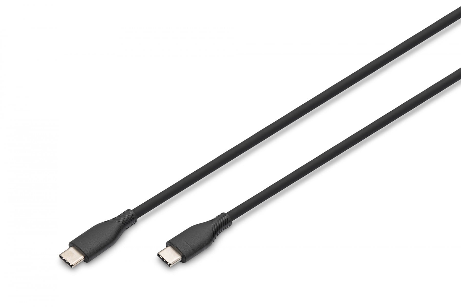 Digitus AK-300341-005-S USB-kabel USB 2.0 0,5 m USB C Zwart, Wit