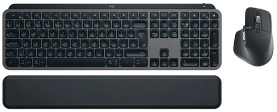 Logitech Master MX Keys S Combo toetsenbord Inclusief muis Kantoor Bluetooth QWERTY US International Grafiet