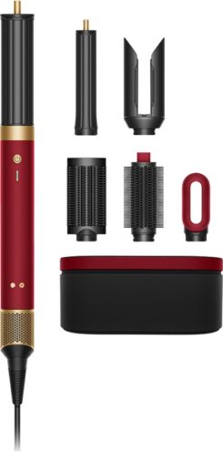 Dyson Airwrap Co-anda 2 x Straight & Wavy Red Velvet