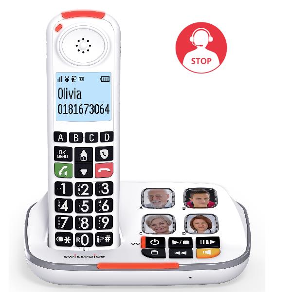 SwissVoice Xtra 2355 Duo DECT-telefoon Nummerherkenning Wit