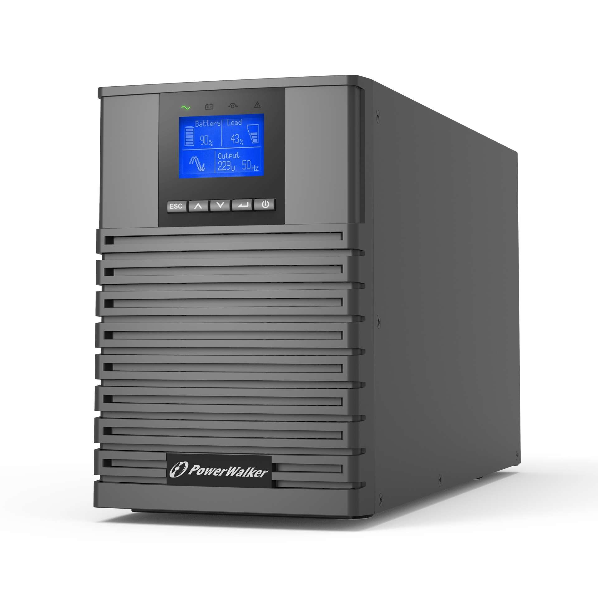 PowerWalker VFI 1500 ICT IoT UPS Dubbele conversie (online) 1,5 kVA 1500 W 4 AC-uitgang(en)