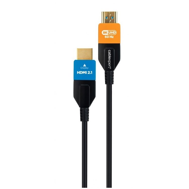 Gembird CC-HDMI8K-AOC-5M HDMI kabel HDMI Type A (Standaard) Zwart, Blauw, Oranje