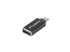 Lanberg AD-UC-UA-02 tussenstuk voor kabels USB 3.0 Type C USB 3.0 Type A Zwart