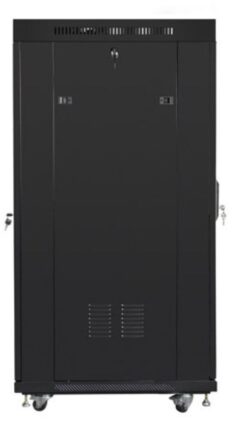 Lanberg FF01-6827-23BL rack 27U Vrijstaande rek Zwart