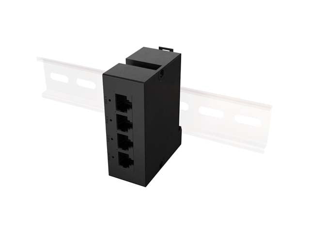 LANBERG Switch DIN-FE4-AT-30W 1xIn 3xOut 100MB PoE Extender