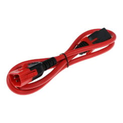 ACT Netsnoer C13 IEC Lock+ - C14 IEC Lock Dual Locking rood 1,5 m, PC3614 - Afbeelding 3