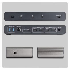 StarTech.com 206UE-TB5USB4DOCK laptop dock & poortreplicator Bedraad Thunderbolt 5 Zwart, Grijs - Afbeelding 3