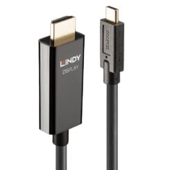 Lindy 43317 video kabel adapter 10 m USB Type-C HDMI Type A (Standaard) Zwart